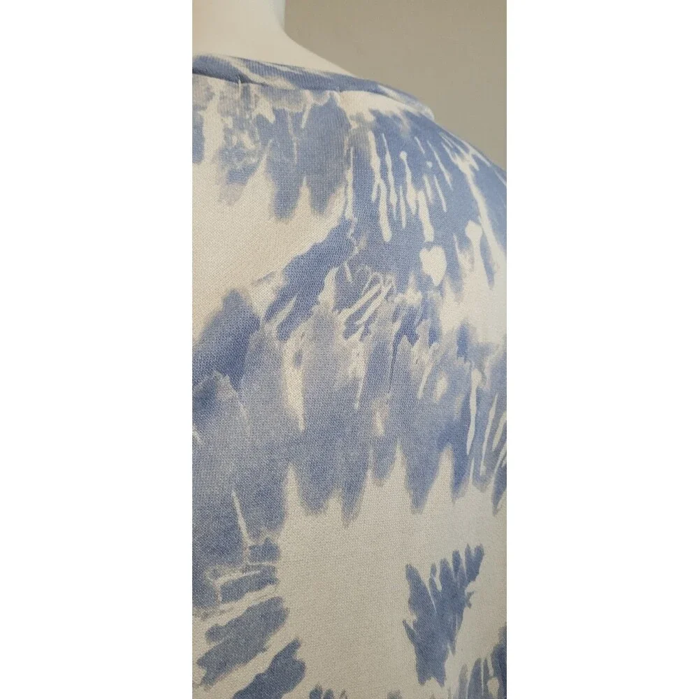 Entro Anthropologie L Knit Top Shirt shoulder pad stretch